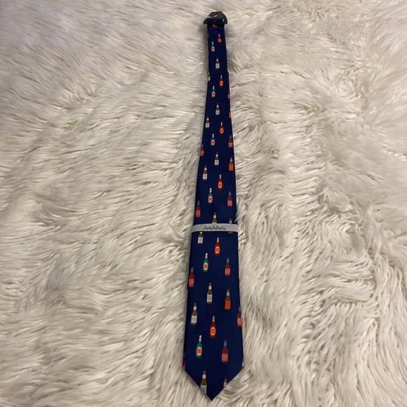 Nicole Millet Hand Made Man Tie navy blue color brand new see all photos - Picture 8 of 12
